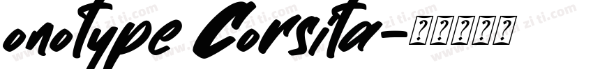 onotype Corsita字体转换